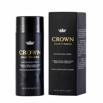 Crown Hair Fibers Hair Loss Concealer – 25g (75 Day Supply)